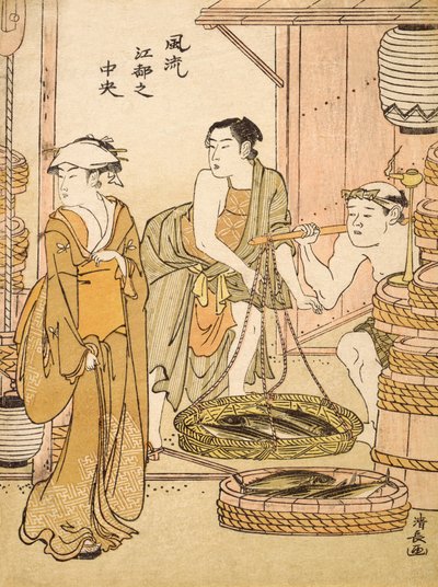 Fishmonger by Torii Kiyonaga